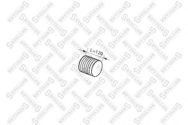 82-01640-SX STELLOX Corrugated Pipe, exhaust system