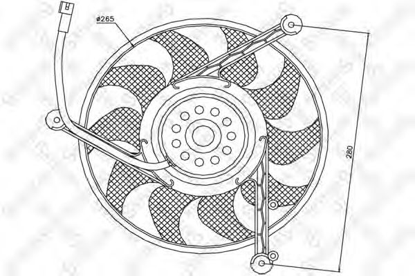 29-99008-SX STELLOX Fan, radiator