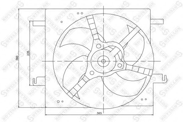 29-99070-SX STELLOX Fan, radiator