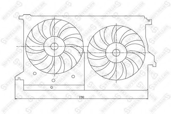 29-99195-SX STELLOX Fan, radiator