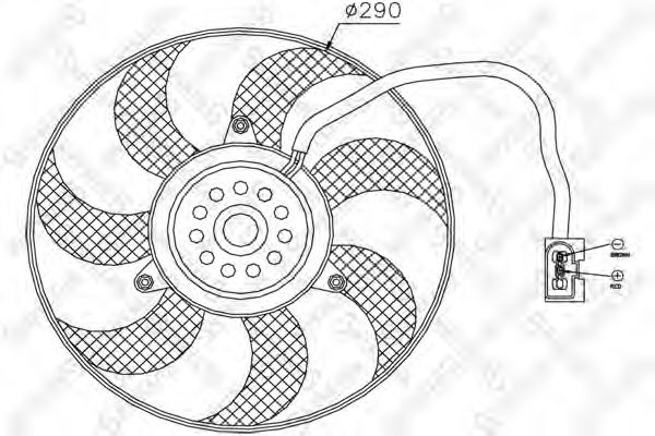 29-99262-SX STELLOX Fan, radiator