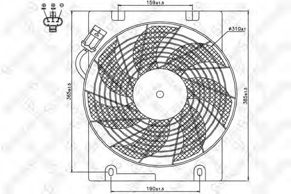 29-99266-SX STELLOX Fan, radiator