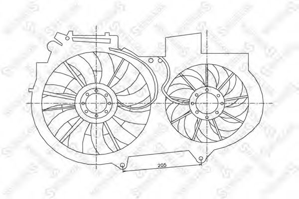 29-99272-SX STELLOX Fan, radiator