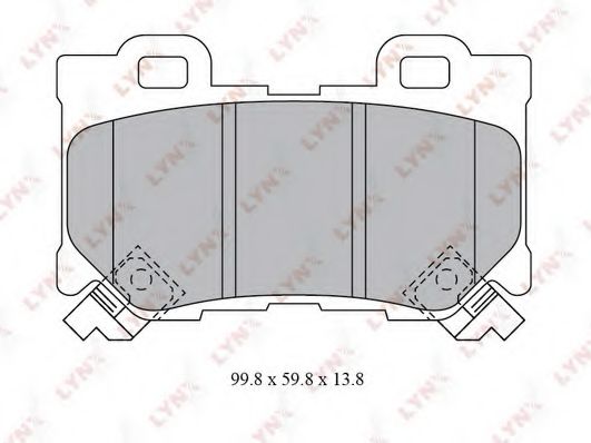 BD-5743 LYNXAUTO Brake System Brake Pad Set, disc brake