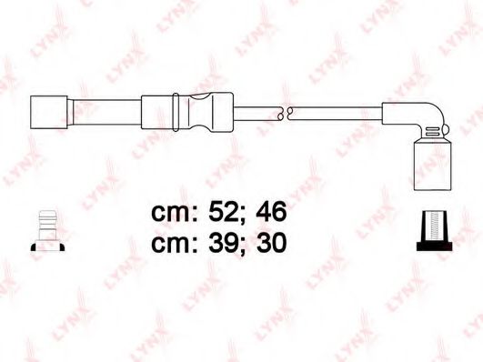 SPC1819 LYNXAUTO Система зажигания Комплект проводов зажигания