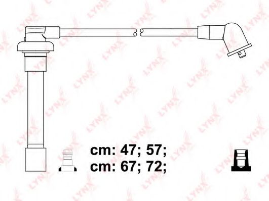 SPC3415 LYNXAUTO Система зажигания Комплект проводов зажигания