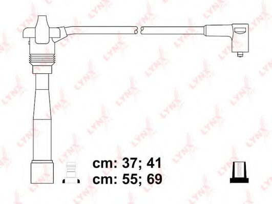 SPC4838 LYNXAUTO Комплект проводов зажигания