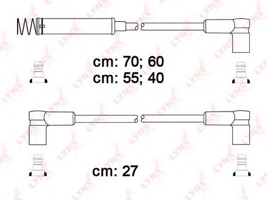 SPC5908 LYNXAUTO Комплект проводов зажигания