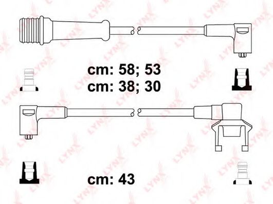 SPC6339 LYNXAUTO Комплект проводов зажигания