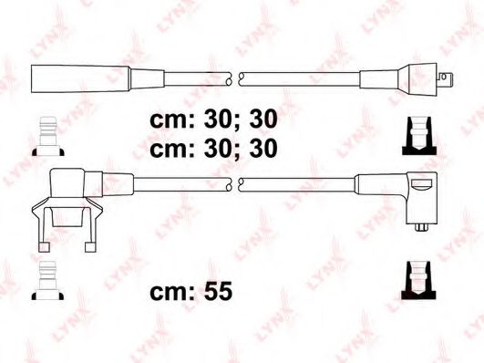 SPC7808 LYNXAUTO Комплект проводов зажигания