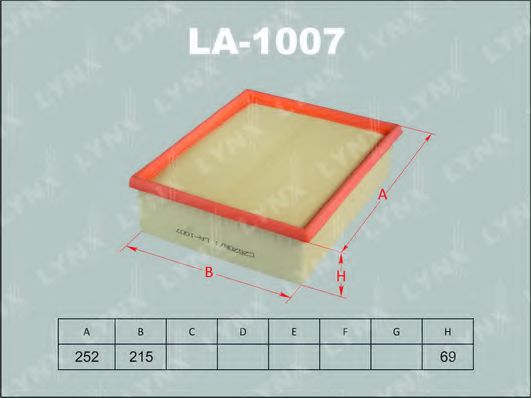 LA-1007 LYNXAUTO Air Filter