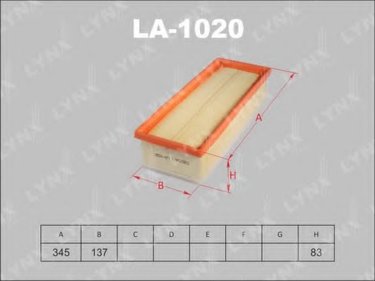 LA-1020 LYNXAUTO Air Filter