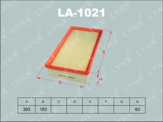 LA-1021 LYNXAUTO Air Supply Air Filter