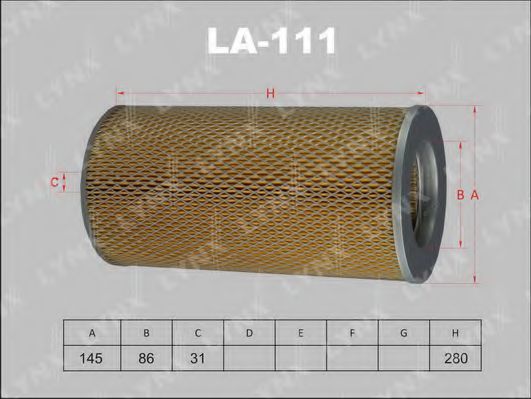 LA-111 LYNXAUTO Воздушный фильтр