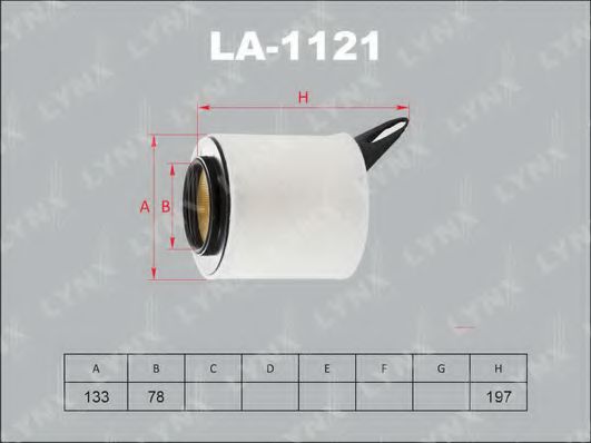 LA-1121 LYNXAUTO Air Supply Air Filter