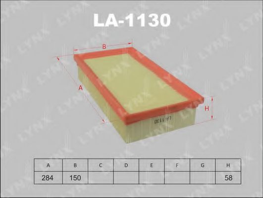 LA-1130 LYNXAUTO Air Supply Air Filter
