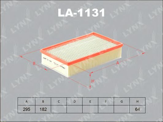 LA-1131 LYNXAUTO Heating / Ventilation Filter, interior air
