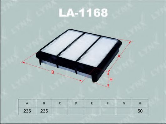 LA-1168 LYNXAUTO Air Supply Air Filter