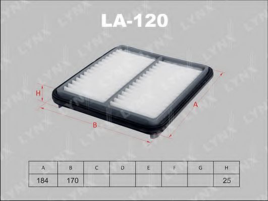 LA-120 LYNXAUTO Heating / Ventilation Filter, interior air