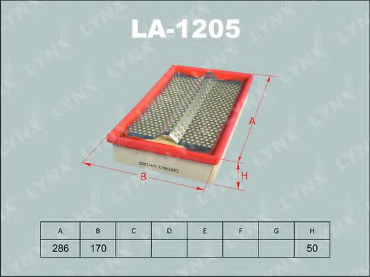 LA-1205 LYNXAUTO Luftversorgung Luftfilter