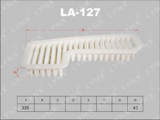LA-127 LYNXAUTO Heating / Ventilation Filter, interior air