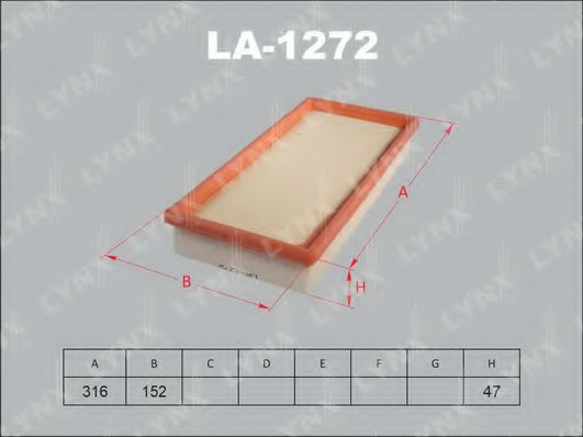 LA-1272 LYNXAUTO Air Filter