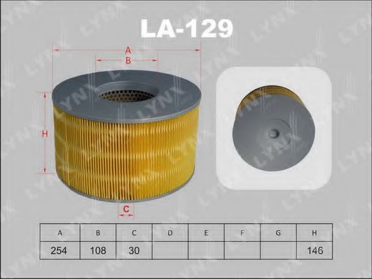 LA-129 LYNXAUTO Heating / Ventilation Filter, interior air