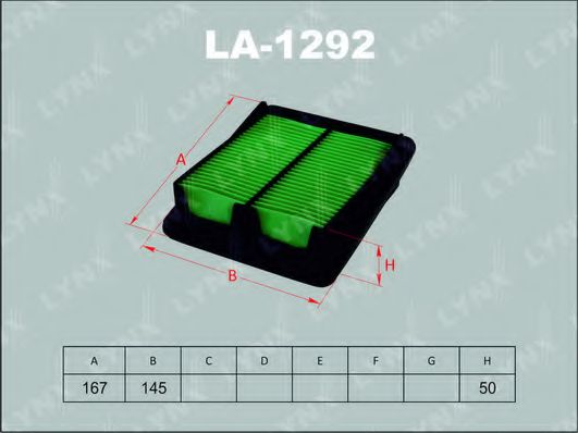 LA-1292 LYNXAUTO Air Filter