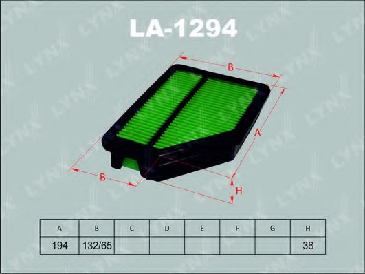 LA-1294 LYNXAUTO Air Filter
