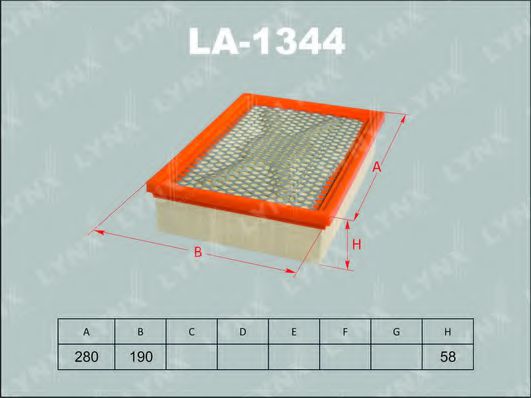 LA-1344 LYNXAUTO Air Filter