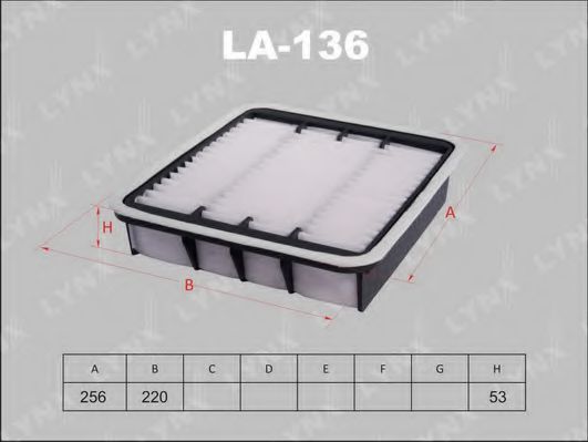 LA-136 LYNXAUTO Filter, interior air
