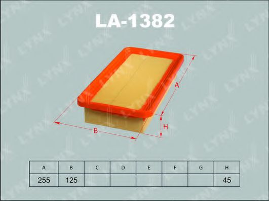 LA-1382 LYNXAUTO Air Filter