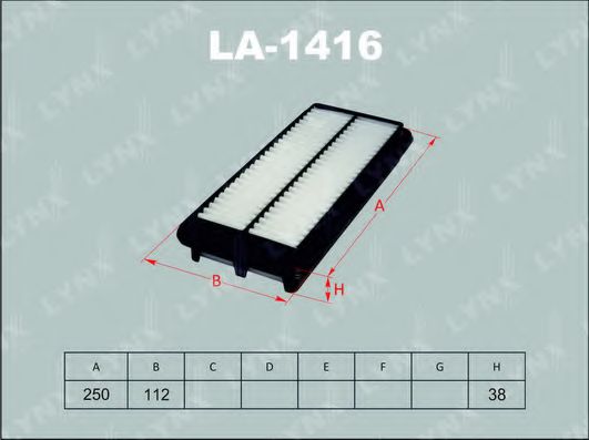 LA-1416 LYNXAUTO Air Supply Air Filter