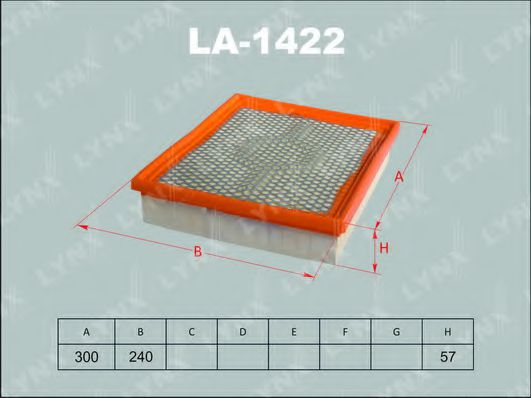 LA-1422 LYNXAUTO Luftfilter