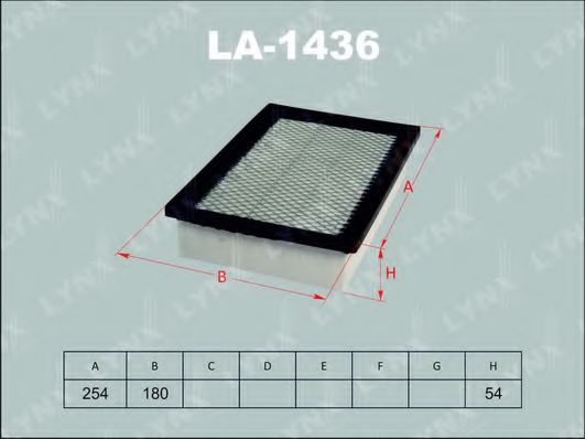 LA-1436 LYNXAUTO Air Supply Air Filter