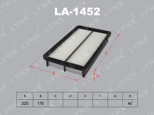 LA-1452 LYNXAUTO Air Supply Air Filter