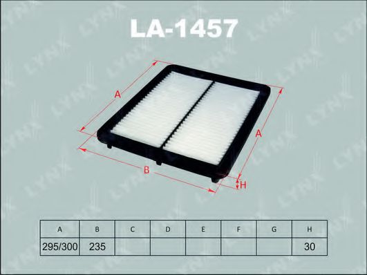 LA-1457 LYNXAUTO Air Supply Air Filter