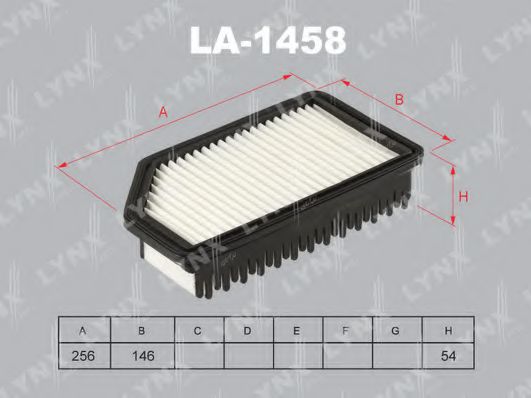 LA-1458 LYNXAUTO Air Supply Air Filter