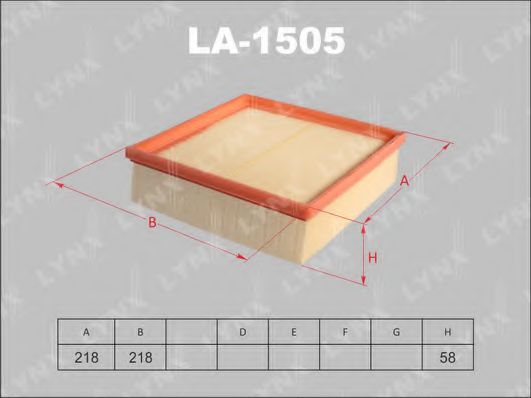 LA-1505 LYNXAUTO Air Filter