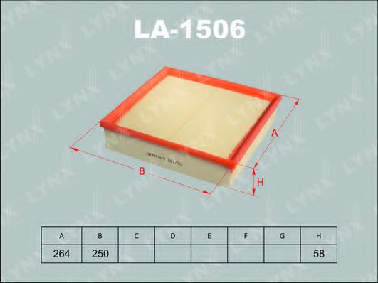 LA-1506 LYNXAUTO Air Supply Air Filter