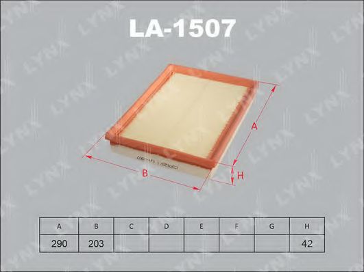 LA-1507 LYNXAUTO Air Supply Air Filter