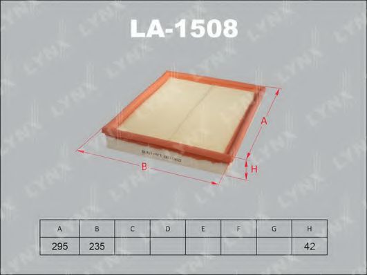 LA-1508 LYNXAUTO Air Supply Air Filter