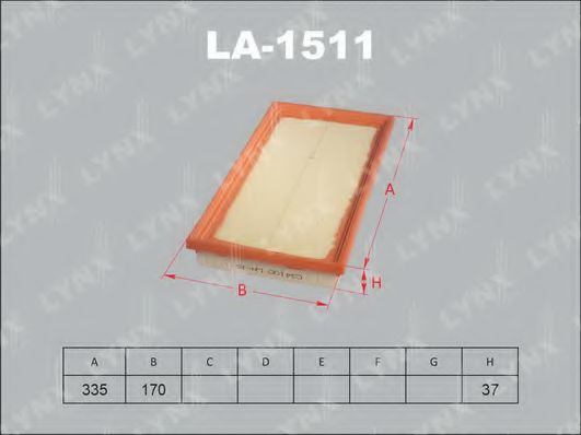 LA-1511 LYNXAUTO Air Filter