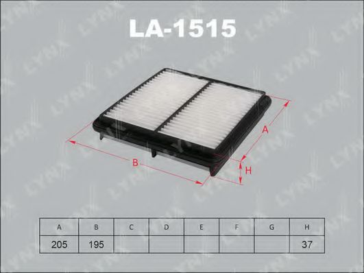 LA-1515 LYNXAUTO Air Supply Air Filter