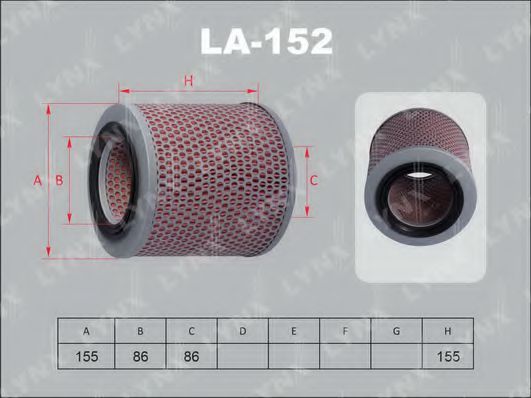 LA-152 LYNXAUTO Filter, interior air