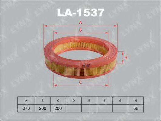 LA-1537 LYNXAUTO Air Supply Air Filter