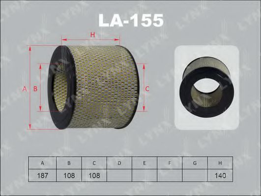 LA-155 LYNXAUTO Filter, interior air