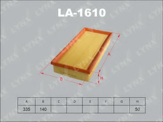 LA-1610 LYNXAUTO Air Filter