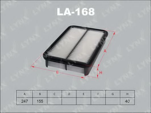 LA-168 LYNXAUTO Air Supply Air Filter