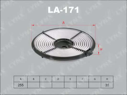 LA-171 LYNXAUTO Heating / Ventilation Filter, interior air